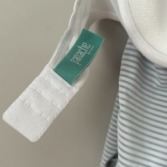 Panache Anya Stripe Bra-Sized Bandeau Tankini Top with Detachable Straps - Picture 7 of 8